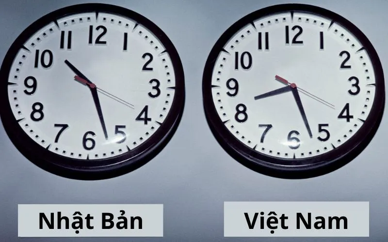 Múi giờ Nhật Bản cách Việt Nam 2 tiếng