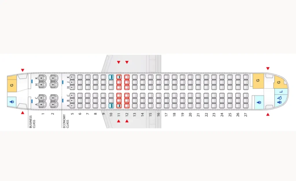 Sơ đồ ghế ngồi máy bay ANA Nippon Airways Airbus A320neo